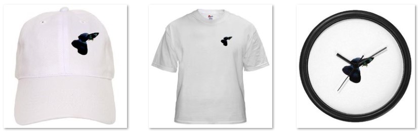 Moscow Guppies Hat T-Shirt Clock